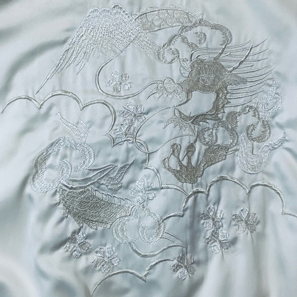 Silence + Noise Monochromatic Souvenir Bomber Jacket Urban Outfitters XS - Picture 6 of 12